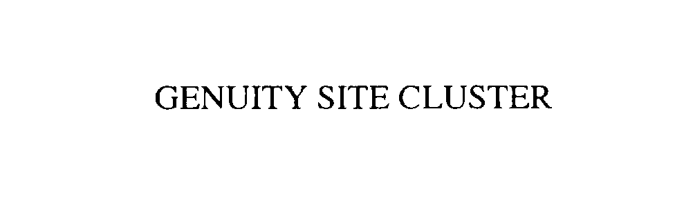  GENUITY SITE CLUSTER