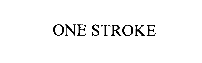 Trademark Logo ONE STROKE