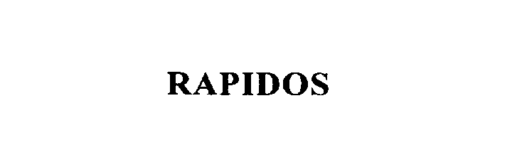 Trademark Logo RAPIDOS