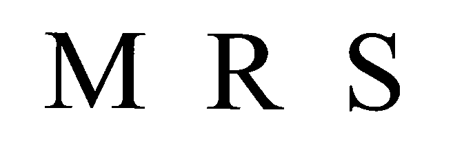 Trademark Logo MRS