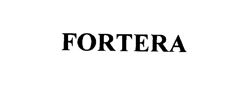 Trademark Logo FORTERA