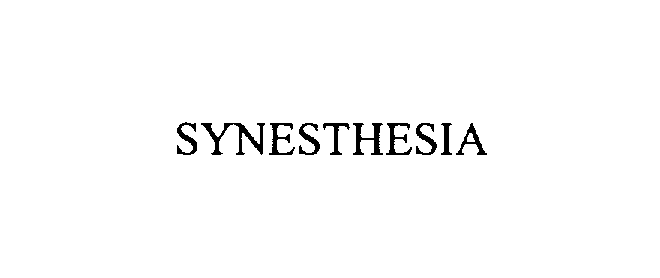 Trademark Logo SYNESTHESIA