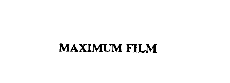  MAXIMUM FILM