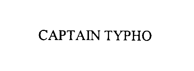 Trademark Logo CAPTAIN TYPHO