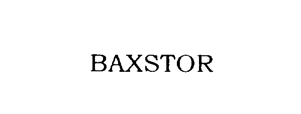 Trademark Logo BAXSTOR