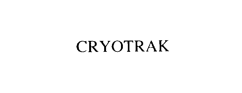 Trademark Logo CRYOTRAK