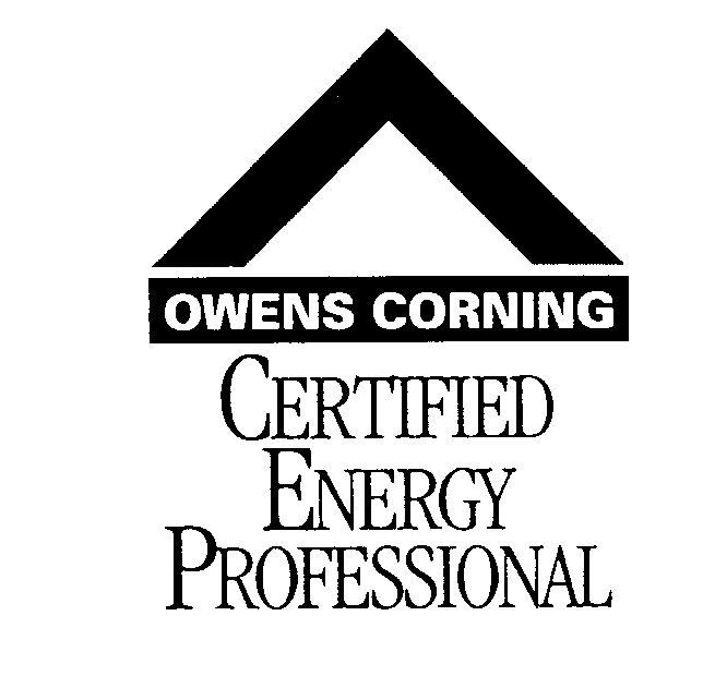 Trademark Logo OWENS CORNING CERTIFIED ENERGY PROFESSIONAL