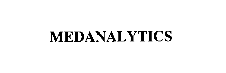 Trademark Logo MEDANALYTICS