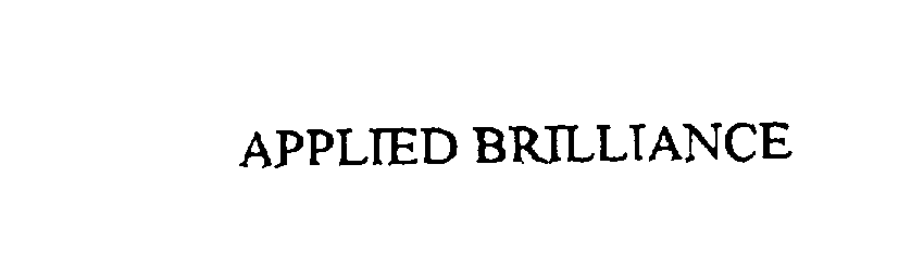 Trademark Logo APPLIED BRILLIANCE