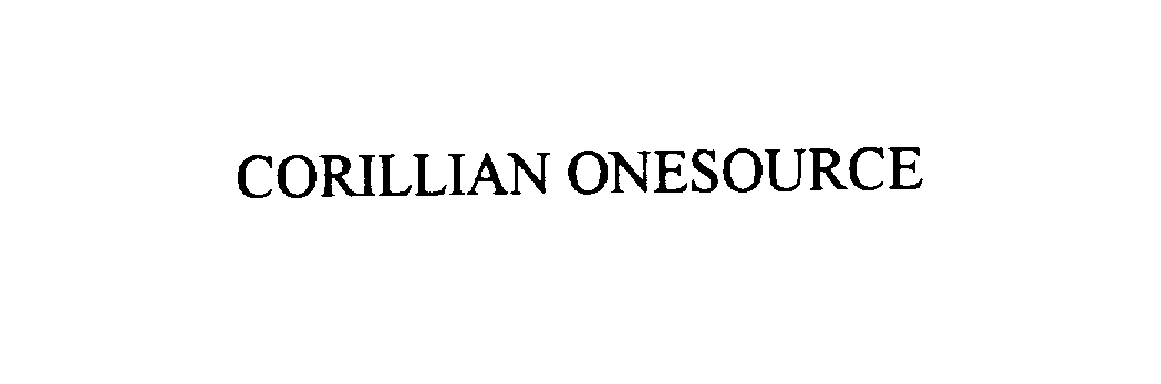 Trademark Logo CORILLIAN ONESOURCE