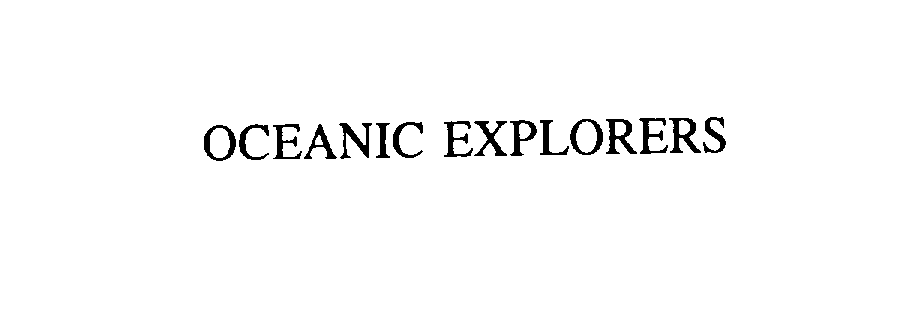 Trademark Logo OCEANIC EXPLORERS