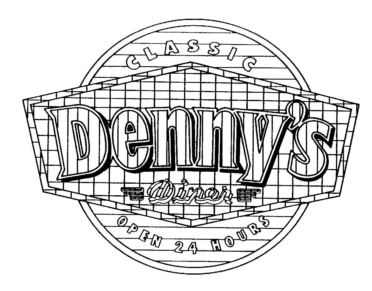 Trademark Logo DENNY'S DINER CLASSIC OPEN 24 HOURS