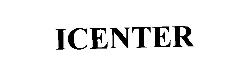 Trademark Logo ICENTER