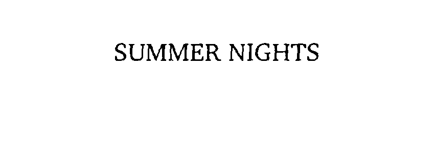 Trademark Logo SUMMER NIGHTS