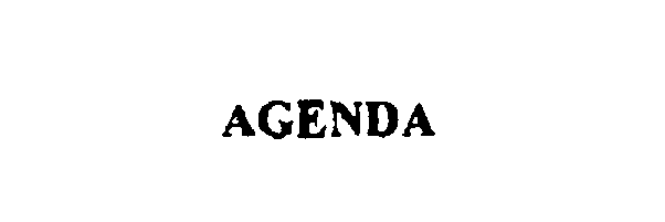Trademark Logo AGENDA
