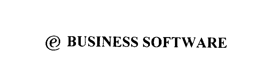 Trademark Logo E BUSINESS SOFTWARE