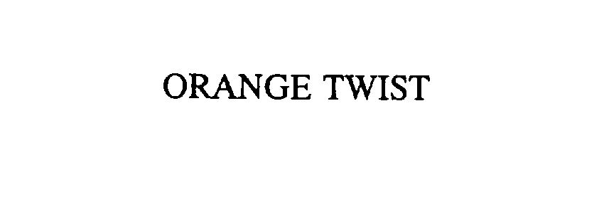 Trademark Logo ORANGE TWIST