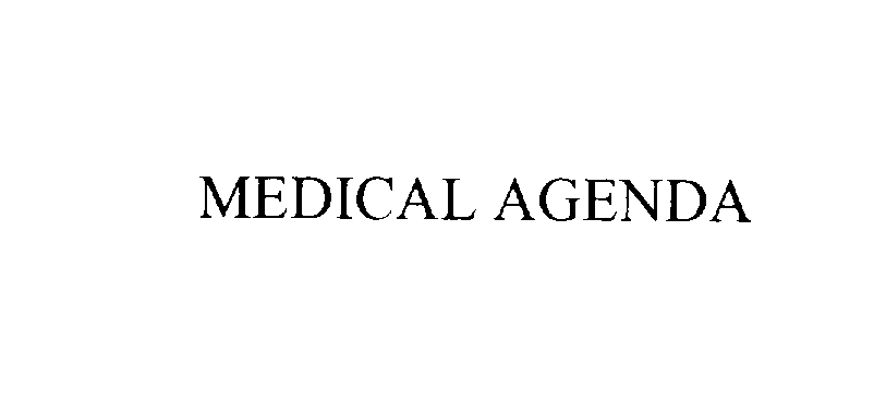  MEDICAL AGENDA