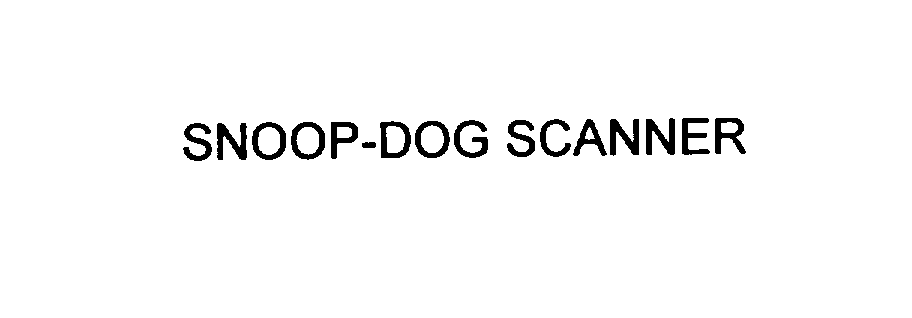 Trademark Logo SNOOP-DOG SCANNER
