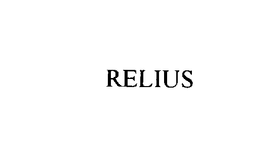 Trademark Logo RELIUS