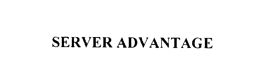 Trademark Logo SERVER ADVANTAGE