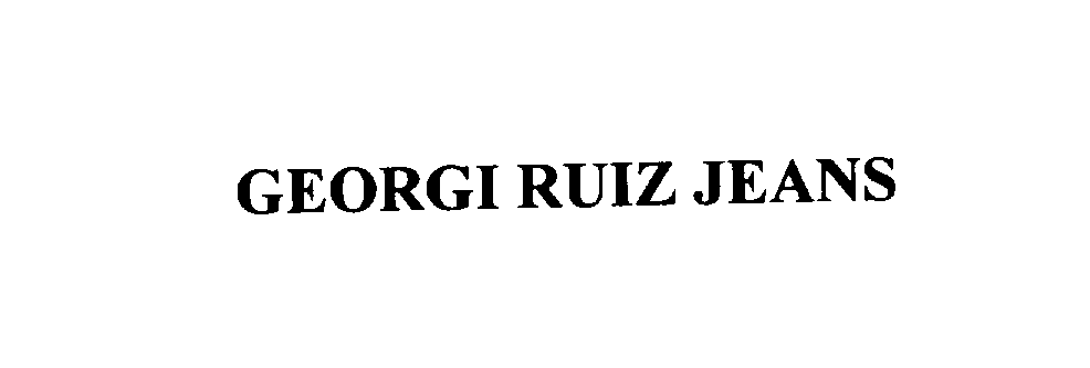  GEORGI RUIZ JEANS