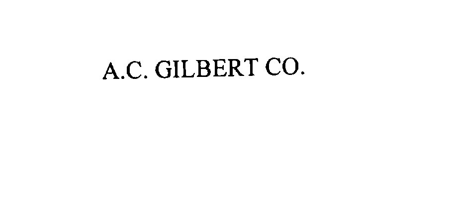 Trademark Logo A.C. GILBERT CO.
