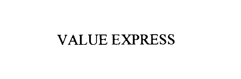  VALUE EXPRESS