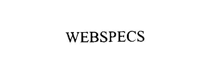 Trademark Logo WEBSPECS