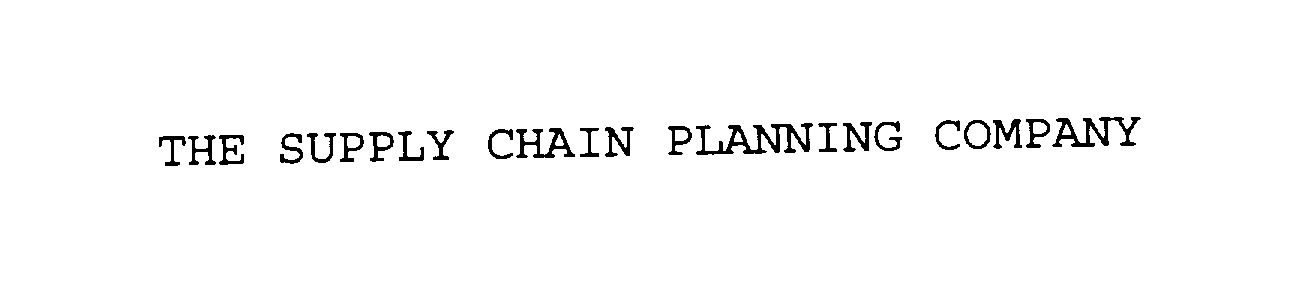  THE SUPPLY CHAIN PLANNING COMPANY