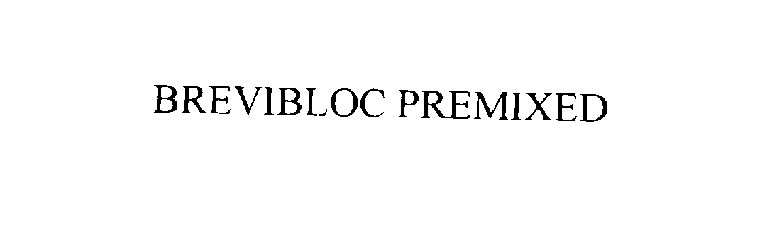 Trademark Logo BREVIBLOC PREMIXED