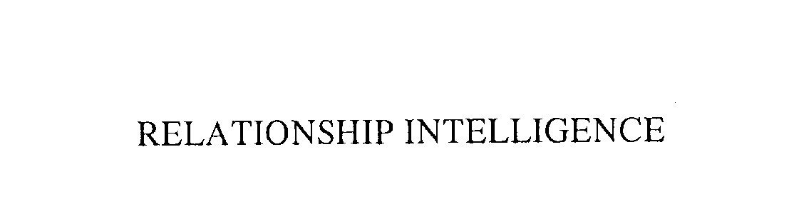 RELATIONSHIP INTELLIGENCE