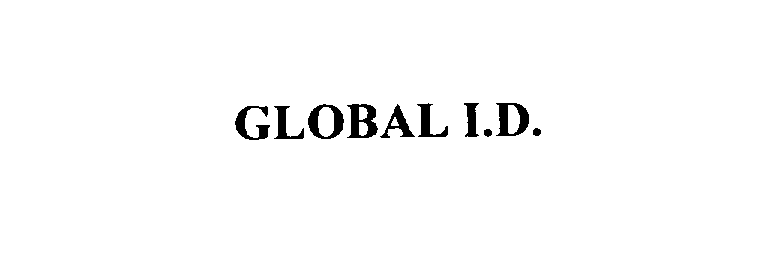 Trademark Logo GLOBAL I.D.