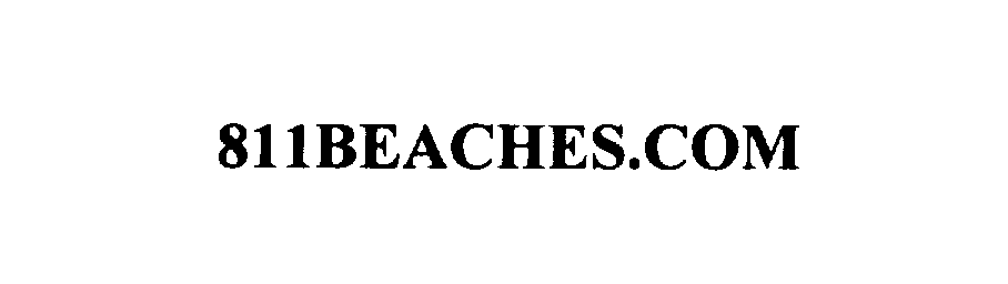Trademark Logo 811BEACHES.COM