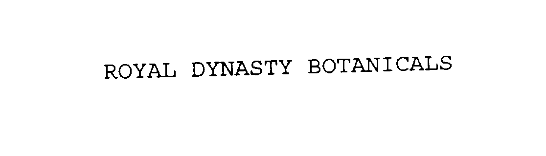  ROYAL DYNASTY BOTANICALS