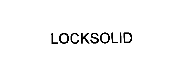 Trademark Logo LOCKSOLID