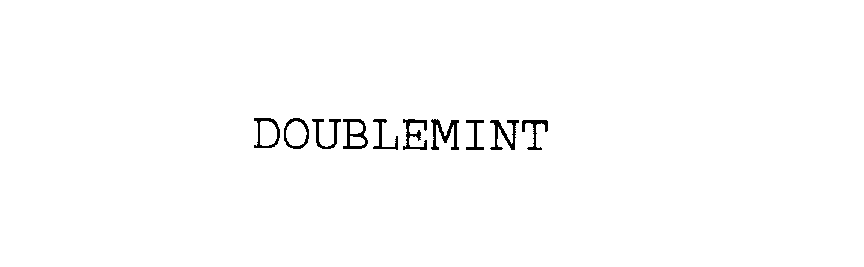 Trademark Logo DOUBLEMINT