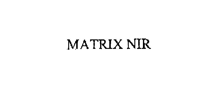 Trademark Logo MATRIX NIR
