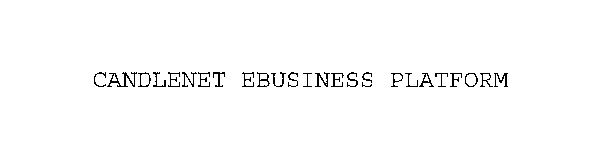 Trademark Logo CANDLENET EBUSINESS PLATFORM