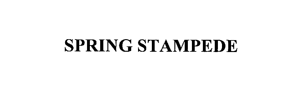 Trademark Logo SPRING STAMPEDE