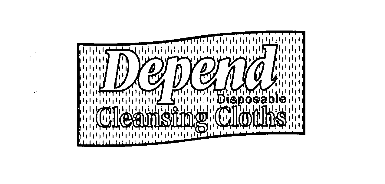  DEPEND DISPOSABLE CLEANSING CLOTHS