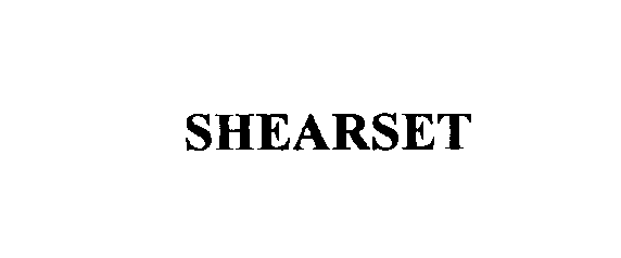 Trademark Logo SHEARSET