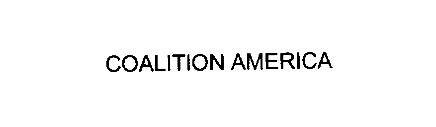 Trademark Logo COALITION AMERICA