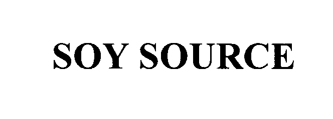 Trademark Logo SOY SOURCE