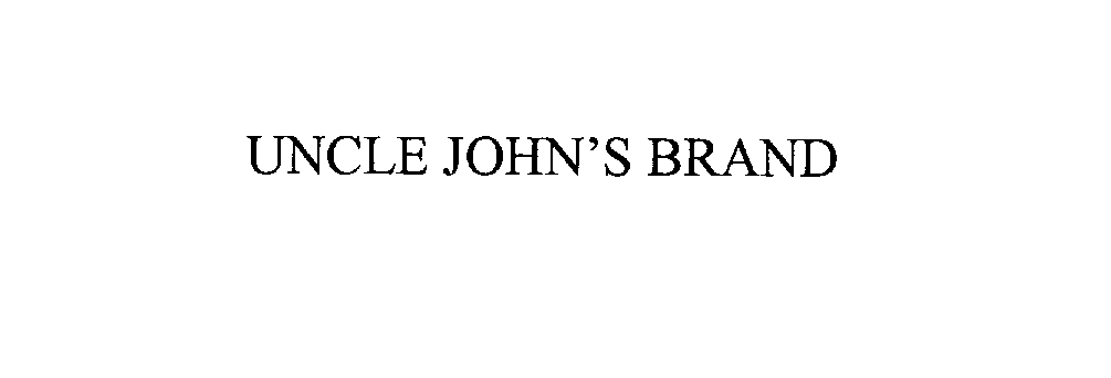  UNCLE JOHN'S BRAND