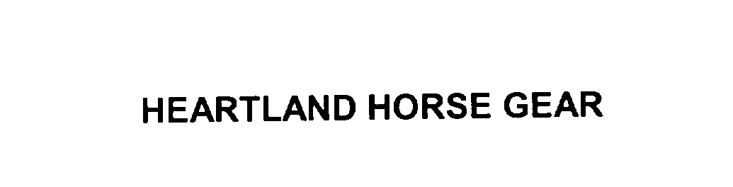  HEARTLAND HORSE GEAR