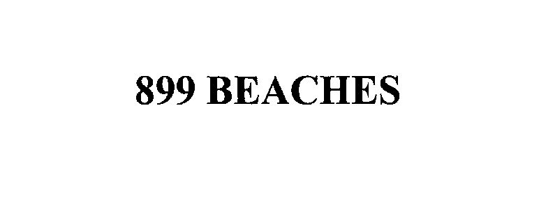Trademark Logo 899 BEACHES