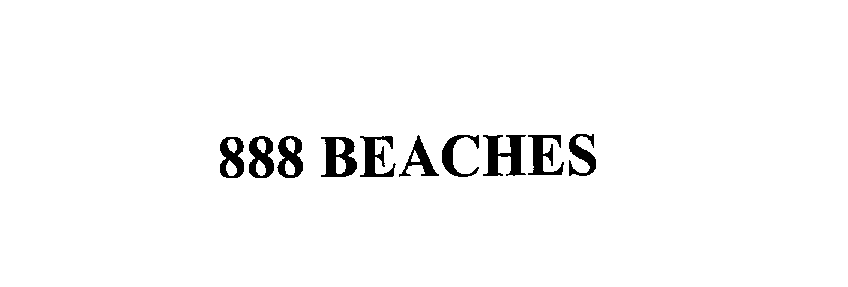 Trademark Logo 888 BEACHES