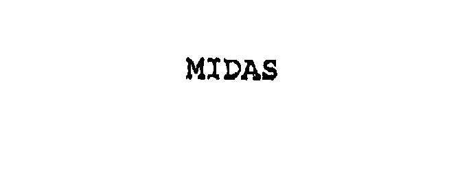 Trademark Logo MIDAS