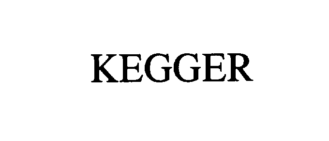 Trademark Logo KEGGER